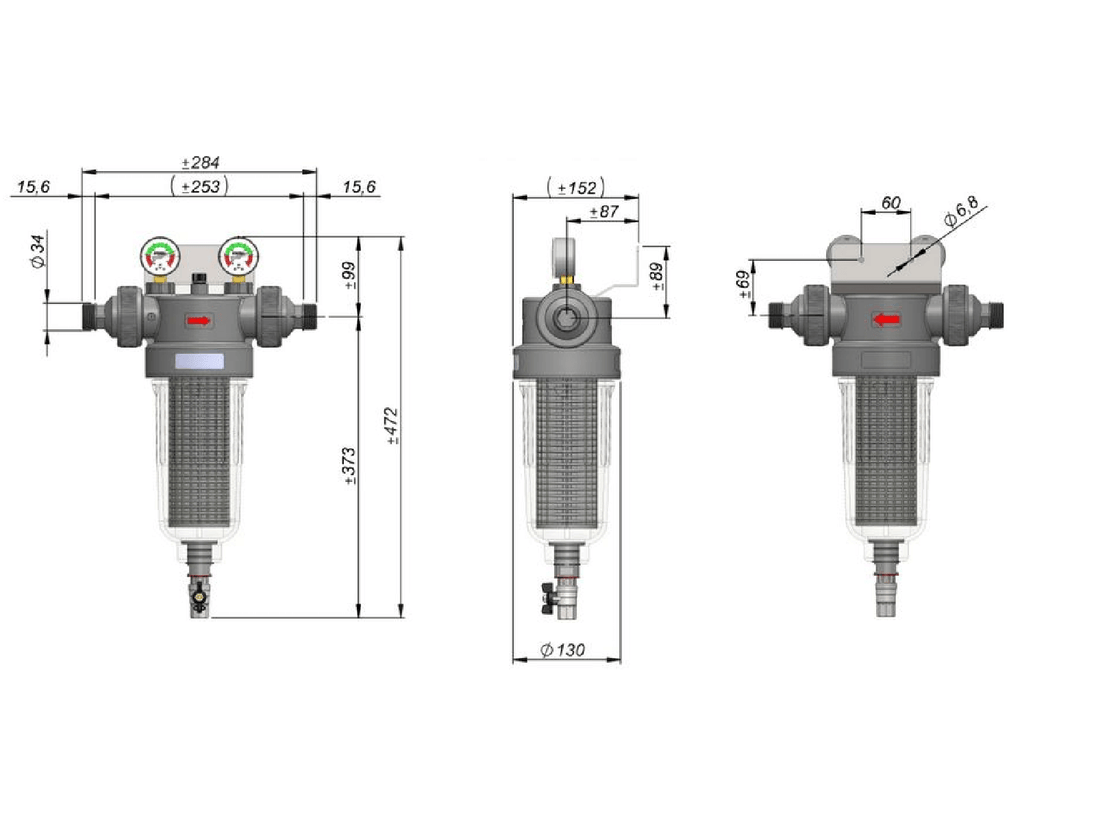 Vattenfilter NW280 | Partikelfilter för Storhushåll, Lantbruk & Företag - Vattenfilterhuset